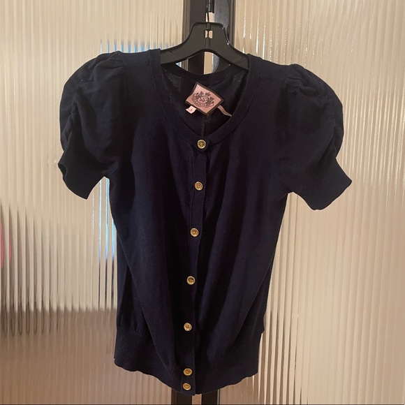 Juicy Couture Sweaters - Juicy Couture Navy Cardigan